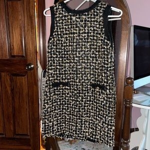 Black and gold sparkle dress